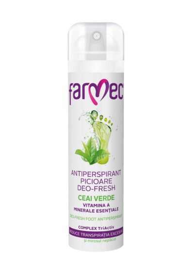 Farmec Antiperspirant Picioare Deo-Fresh cu Ceai Verde 150ml