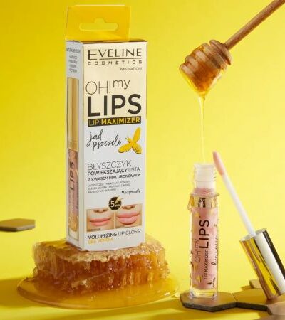 Eveline Cosmetics Luciu de buze Oh my lips cu venin de albine, 4,5 ml